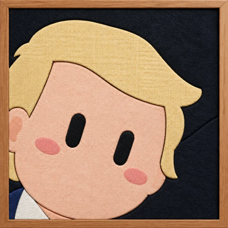 Blonde Haired Character — Kinusaiga fabric art design preview