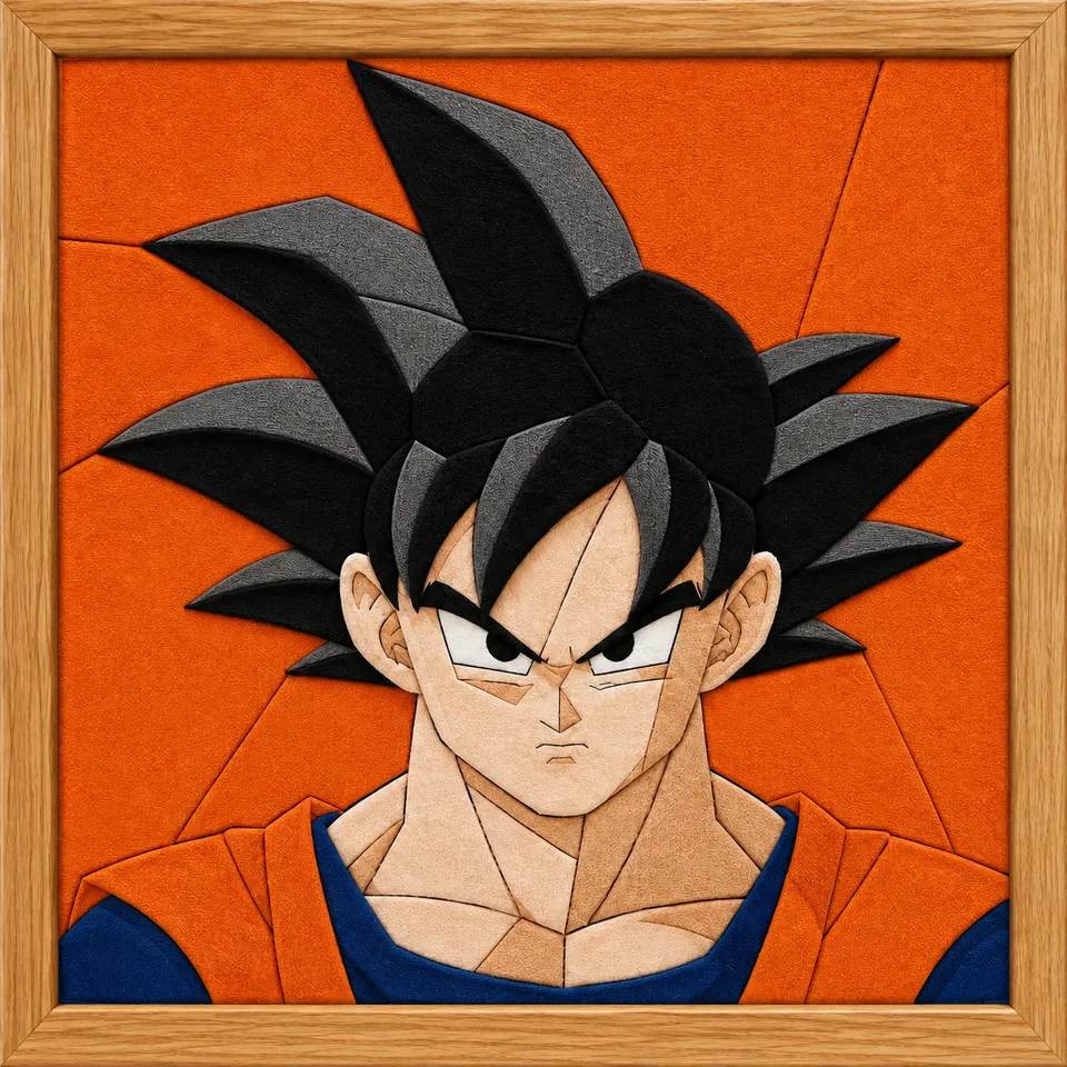 Goku — Kinusaiga fabric art design preview