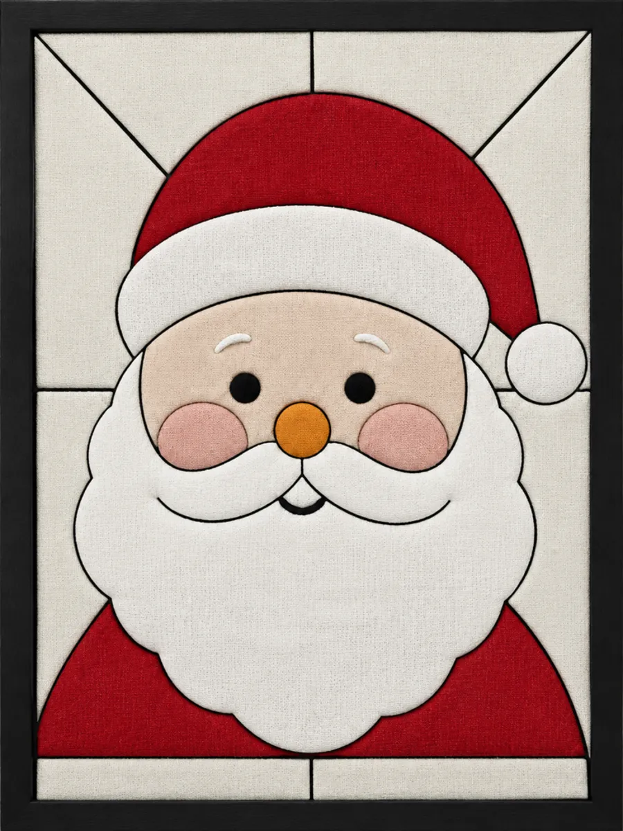 Santa Claus Face — Kinusaiga fabric art design preview