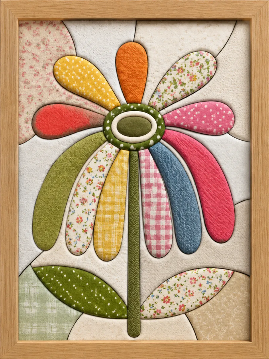 Floral Composition — Kinusaiga fabric art design preview