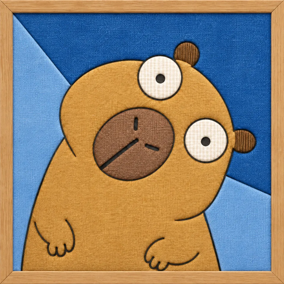 Cartoon Bear — Kinusaiga fabric art design preview