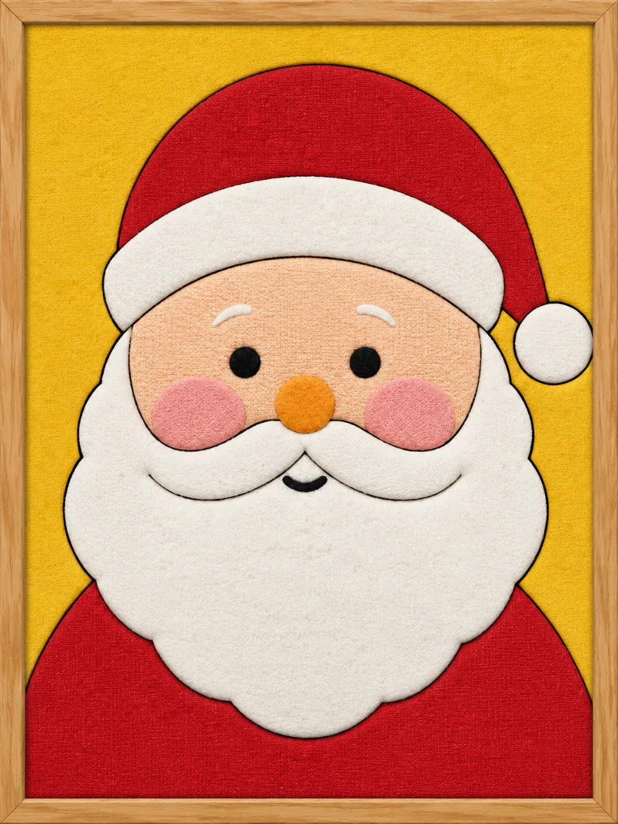 Santa Claus Face — Kinusaiga fabric art design preview