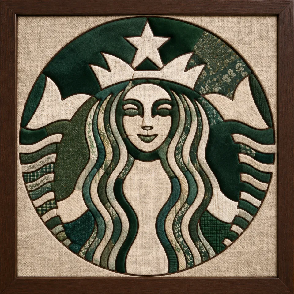 Starbucks Logo — Kinusaiga fabric art design preview
