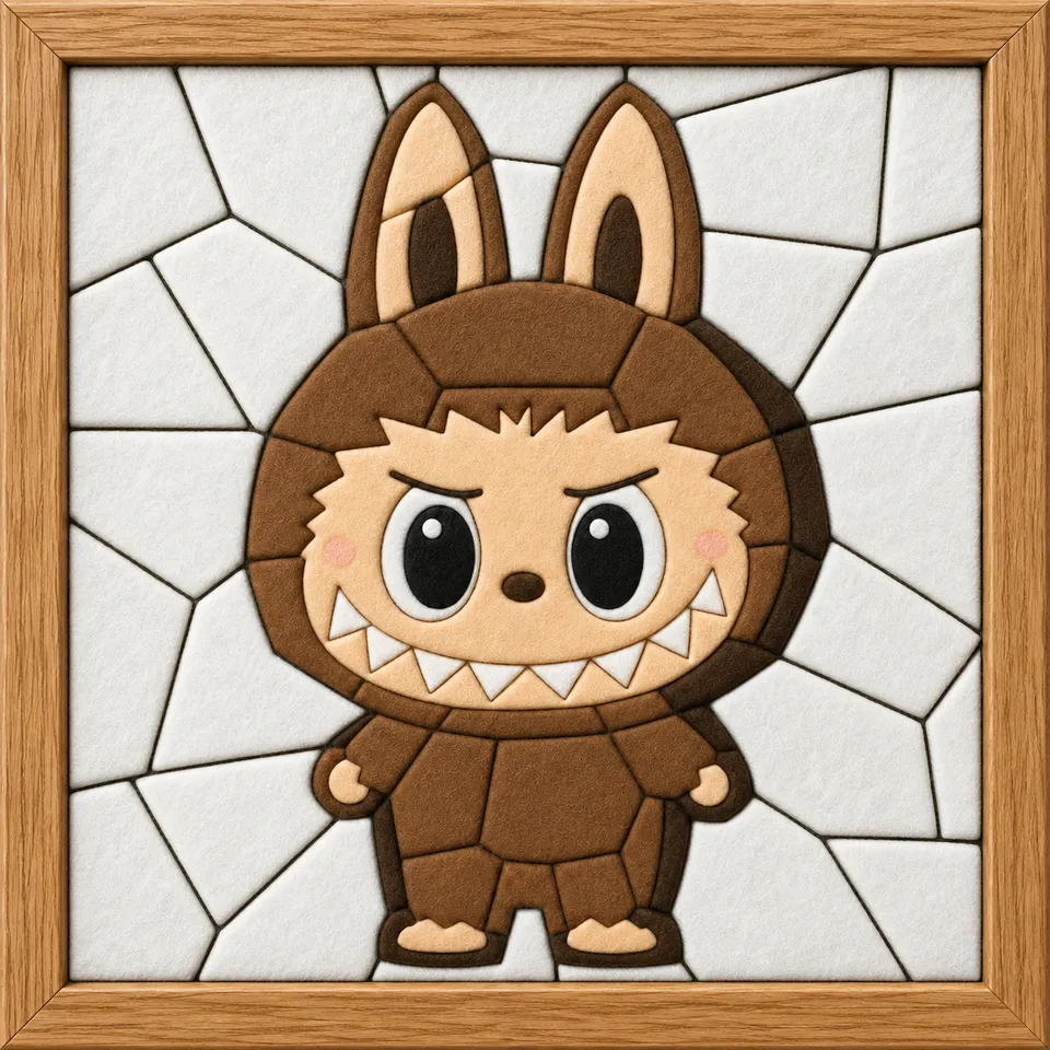 Brown Bunny Character — Kinusaiga fabric art design preview