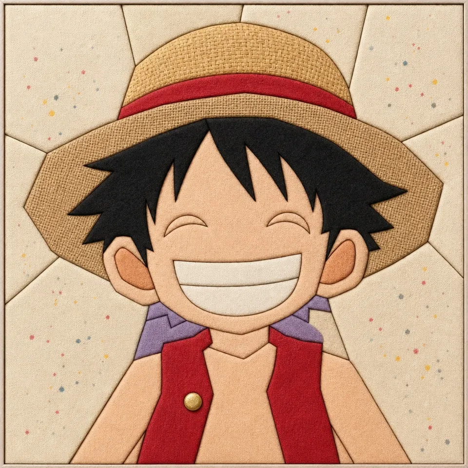 Luffy — Kinusaiga fabric art design preview