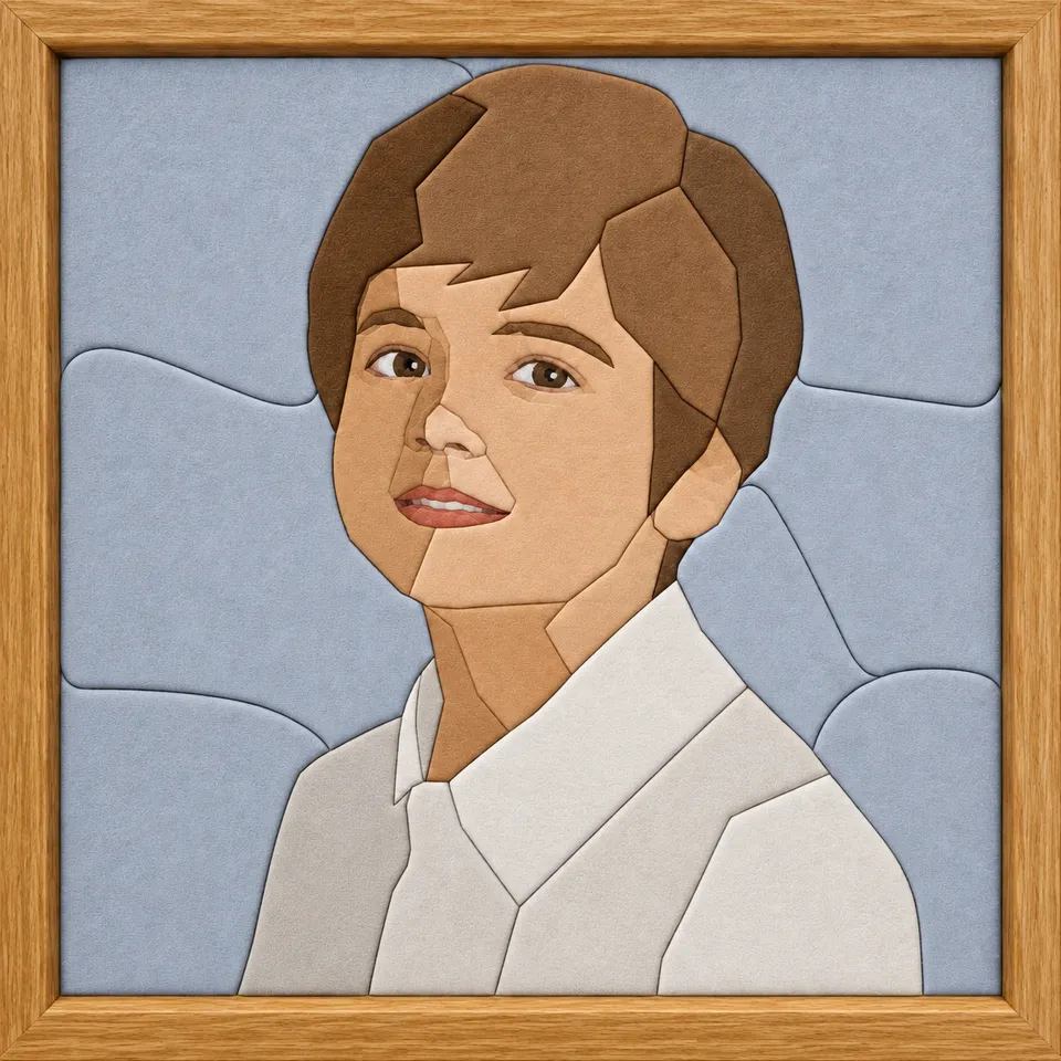 Man Portrait — Kinusaiga fabric art design preview